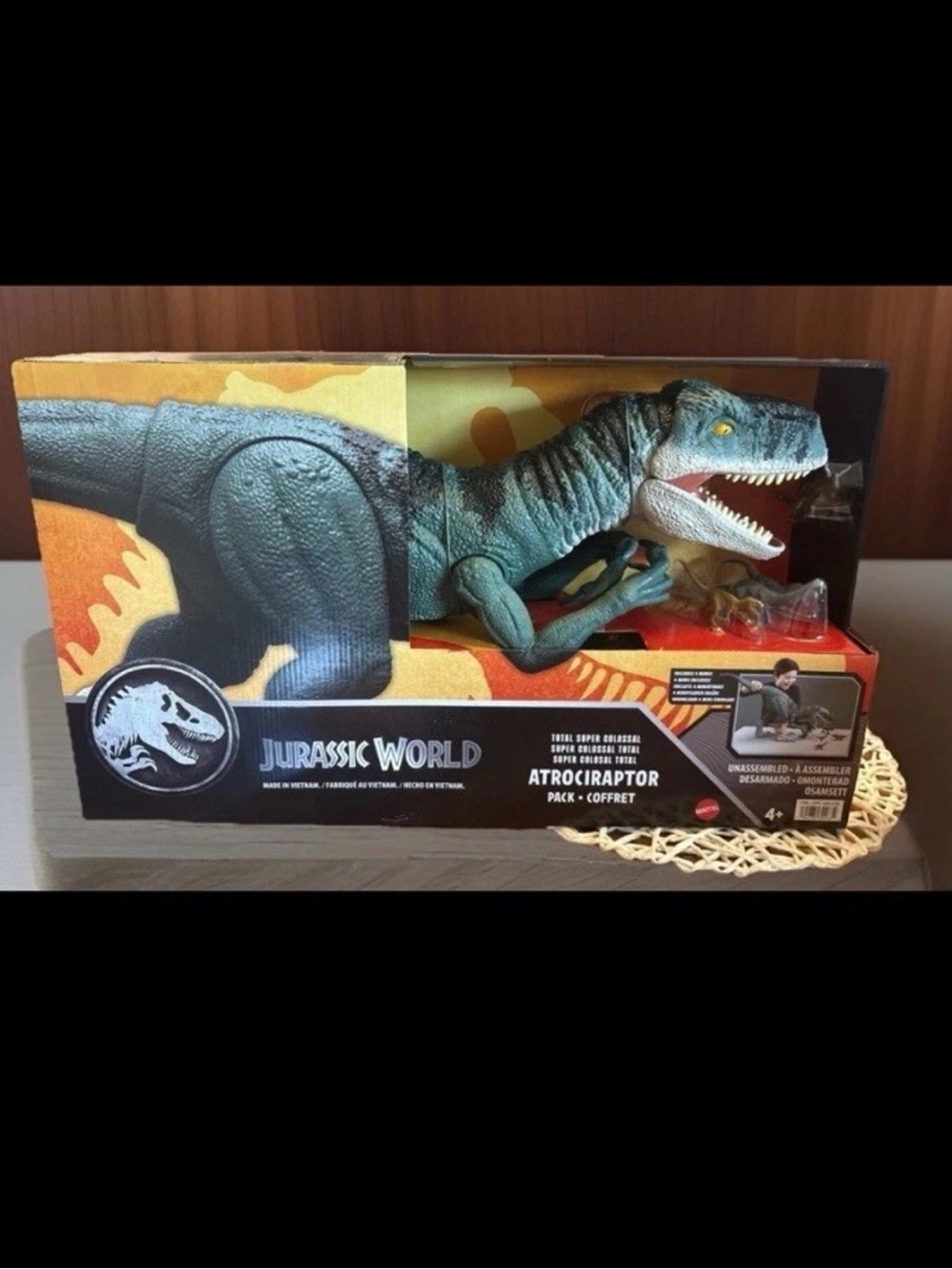 Jurassic World Super Colossal Atrociraptor 36" Dinosaur Action Figure Toy Mattel